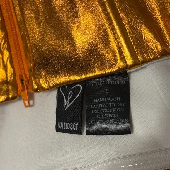 Windsor Metallic Gold Corset Top - Picture 2 of 3